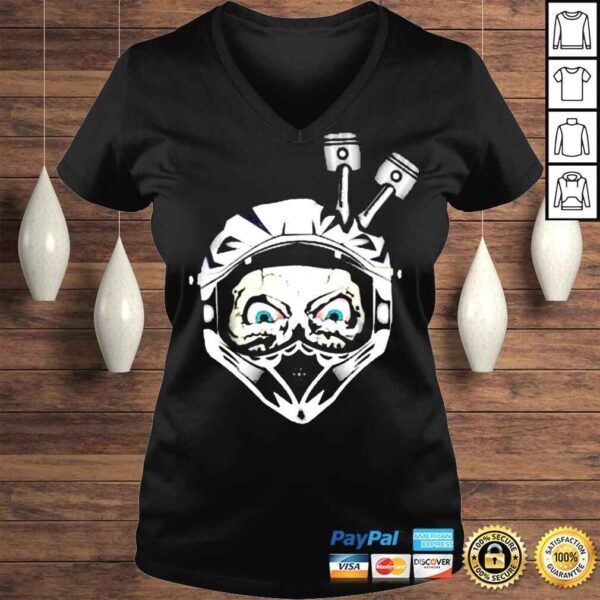 Skull Motorcycle Helmet Logo shirt - Image 2