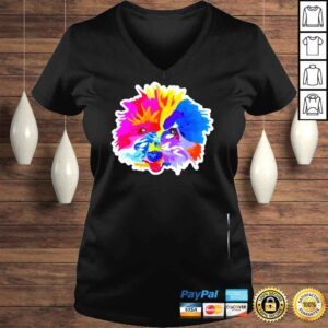 VLadies Small hairy and colorful dog shirt