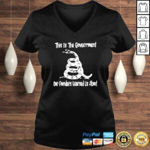 VLadies Snake This is the government our founders warned us about shirt