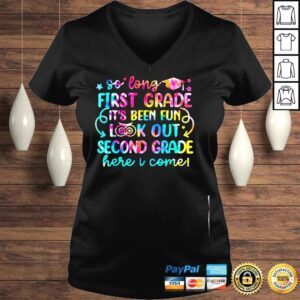 VLadies So long first grade look out second grade here I come shirt