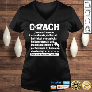 VLadies Soccer coach definition soccer player sports futbol shirt