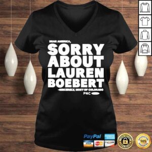 VLadies Sorry about lauren boebert sincerely most of Colorado shirt