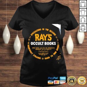 VLadies Specializing in the Bizarre somewhat strange hard to find books Rays Occult Books shirt