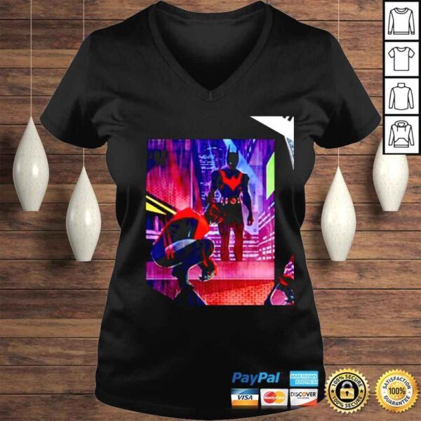 Spiderman 2099 and Batman Beyond graphic shirt - Image 2