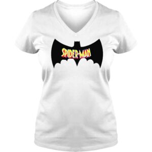 VLadies Spiderman and Batman Logo shirt