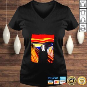 VLadies Spirited Away Kaonashi The Scream shirt