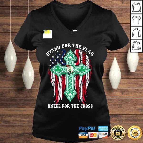 Stand For The Flag Kneel For The Cross Shirt - Image 2