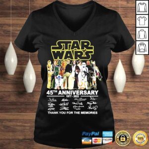 VLadies Star War 45th Anniversary Thank You For The Memories Shirt