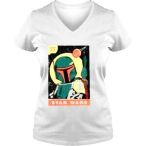 VLadies Star Wars Boba Fett Vintage Trading Card 77 Graphic Shirt