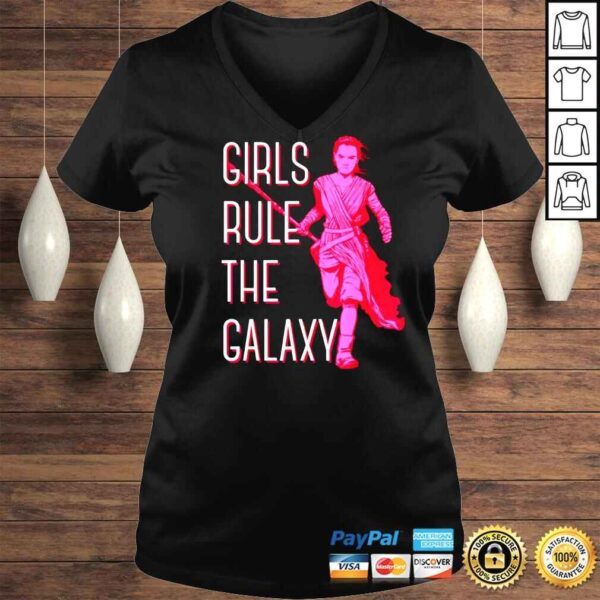 Star Wars Episode 7 Rey Girls Rule The Galaxy Shirt - Image 2