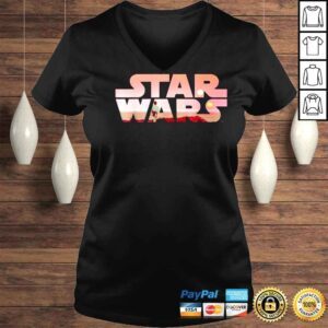 VLadies Star Wars Logo Luke Skywalker Tatooine Shirt