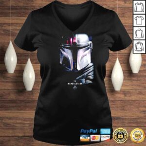 VLadies Star Wars The Mandalorian Dark Portrait Shirt