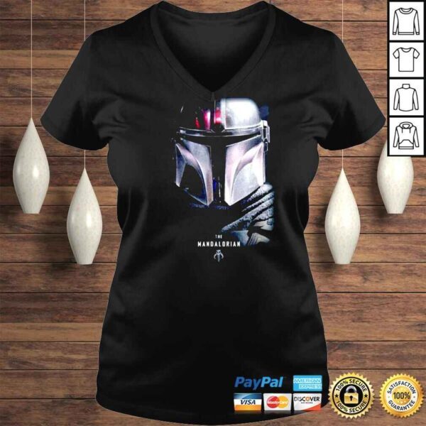 Star Wars The Mandalorian Dark Portrait Shirt - Image 2