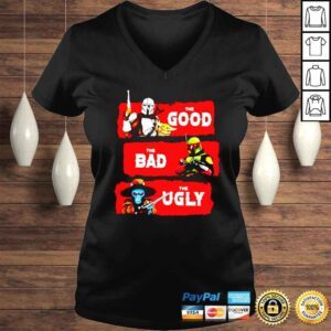 VLadies Star Wars characters the good the bad the ugly shirt