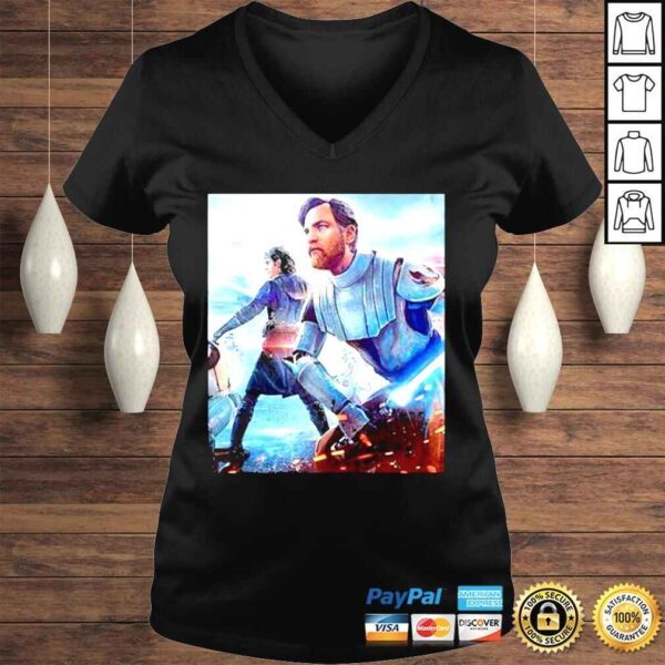 Star wars obI wan kenobI fan art hold lightsaber shirt - Image 2