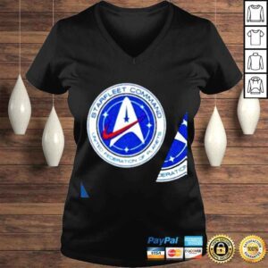 VLadies Starfleet Command United Federation of Planets logo shirt