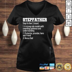 VLadies Stepfather noun definition fathers day stepdad fahter dad shirt