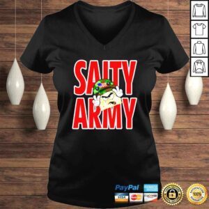 VLadies Steph Anie Saity Army shirt