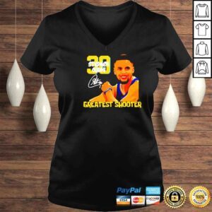 VLadies Stephen Curry 30 greatest shooter signature basketball shirt