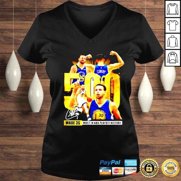 Stephen Curry made 3s most in NBA playoff history shirt - Image 2