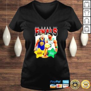 VLadies Stephen Curry vs Jayson Tatums 2022 Finals Golden State Warriors vs Boston Celtics Shirt