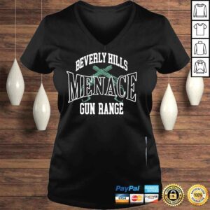 VLadies Steven menace beverly hills menace gun range shirt