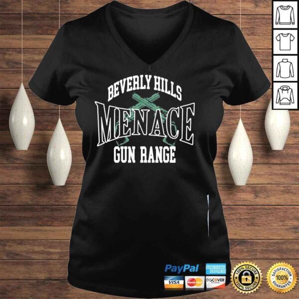 Steven menace beverly hills menace gun range shirt - Image 2