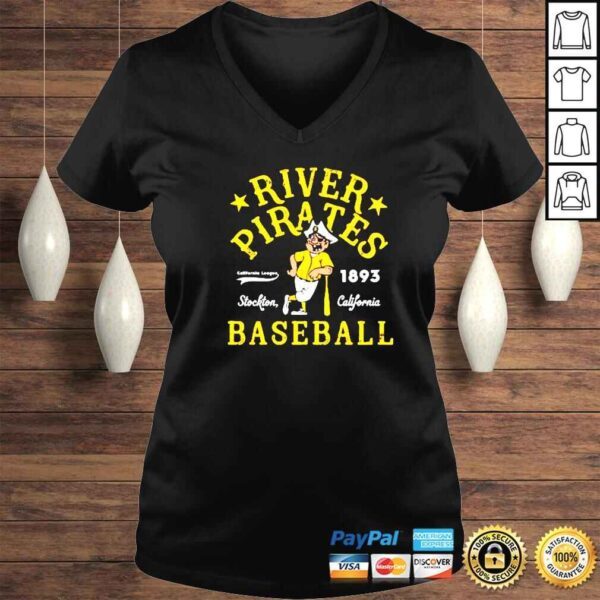 Stockton River Pirates California Minor League Baseball Shirt - Image 2