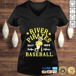 VLadies Stockton River Pirates California Vintage Minor League Baseball shirt