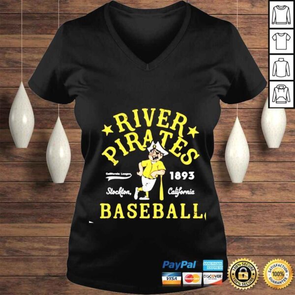 Stockton River Pirates California Vintage Minor League Baseball shirt - Image 2