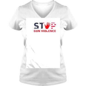 VLadies Stop Gun Violence America Flag shirt