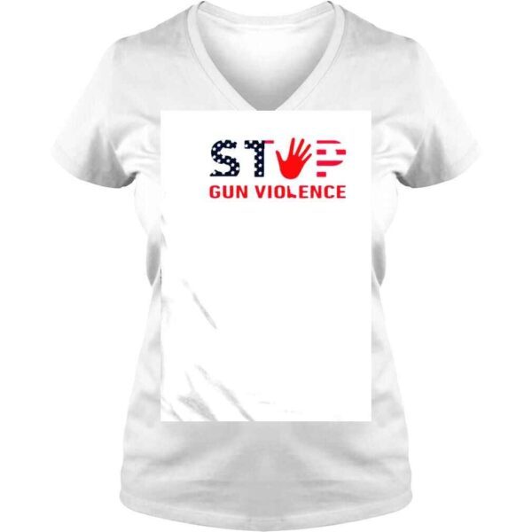 Stop Gun Violence America Flag shirt - Image 2