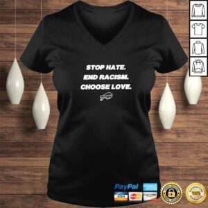 VLadies Stop Hate And Racism Choose love Buffalo Bills 2022 shirt