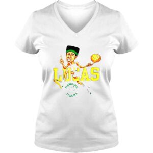 VLadies Stranger Things Lucas Hawkins Tiger shirt