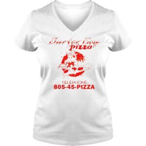 VLadies Stranger Things Season 4 Surfer Boy Pizza Logo shirt