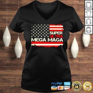 VLadies Super Ultra Mega Maga American flag shirt