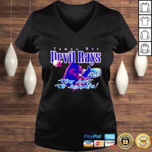 VLadies Tampa Bay Devil Rays too hot to handle shirt