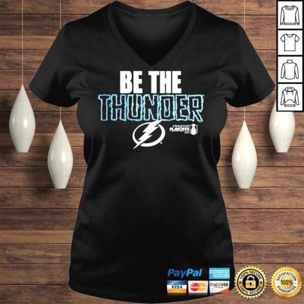 Tampa bay lightning fanatics blue 2022 stanley cup playoffs slogan shirt - Image 2