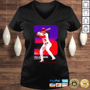 VLadies Taylor Ward Los Angeles Angels Outline signature shirt