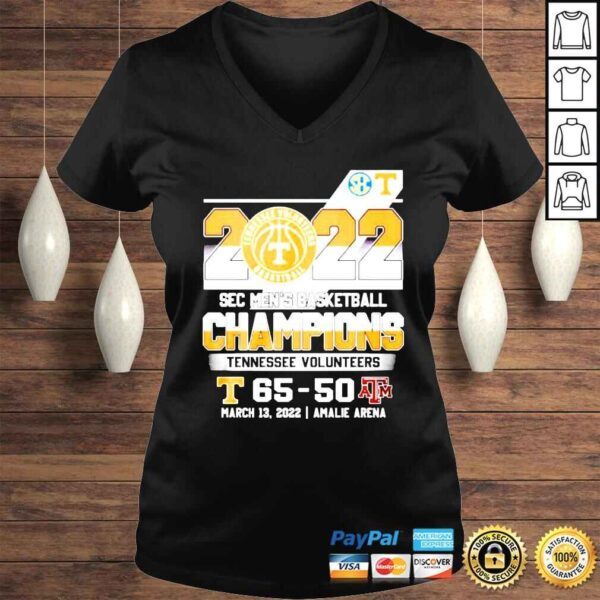 Tennessee Volunteers 2022 Sec Mens Basketball Champions shirt - Image 2