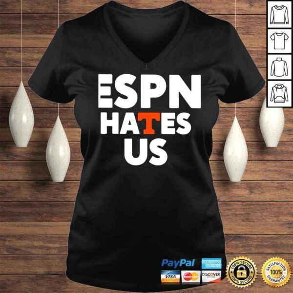 Tennessee Volunteers Espn Hates Us shirt - Image 2