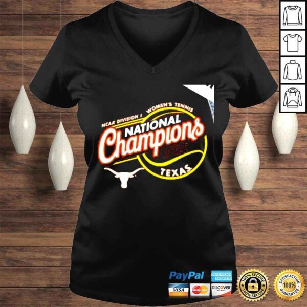 Texas Longhorns NCAA Division I Womens Tennis National Champions 2022 shirt - Image 2