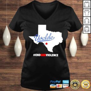 VLadies Texas Protect Kids Not Guns Texas Shooting School Uvalde Strong Shirt