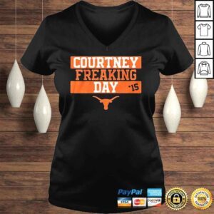 VLadies Texas Softball Courtney Freaking Day TShirt