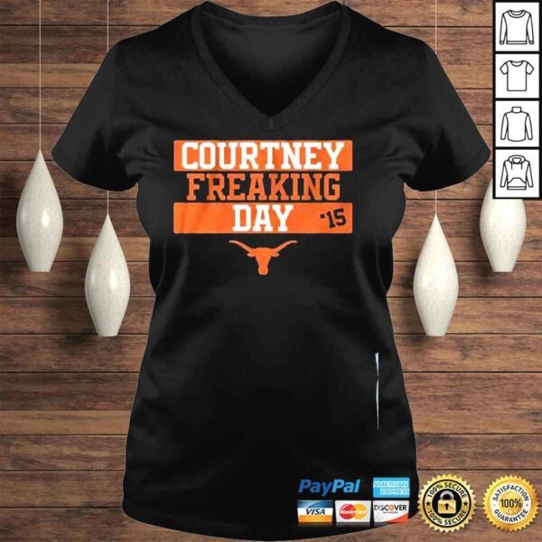 Texas softball courtney freaking day shirt - Image 2