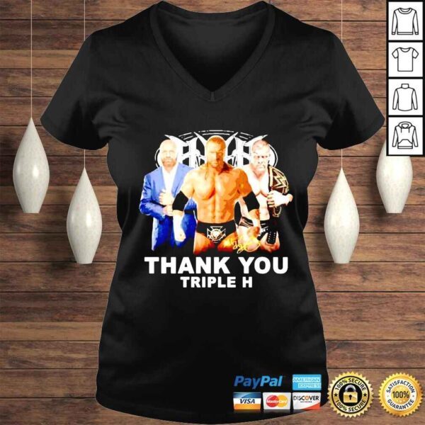 Thank you Triple H signature shirt - Image 2