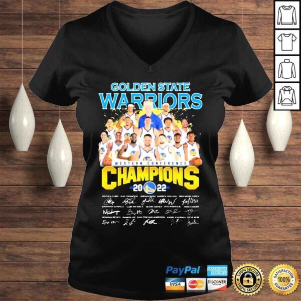 The Golden State Warriors Western Conference Champions 2022 Signature Shirt - Image 2