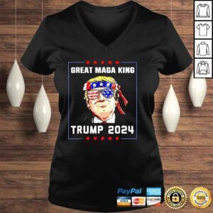 VLadies The Great Maga King Funny Trump Ultra Maga King Trump 2024 TShirt