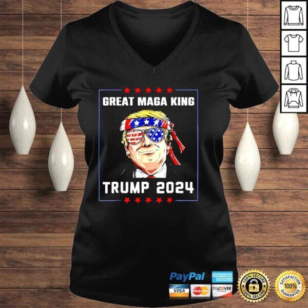 The Great Maga King Funny Trump Ultra Maga King Trump 2024 TShirt - Image 2