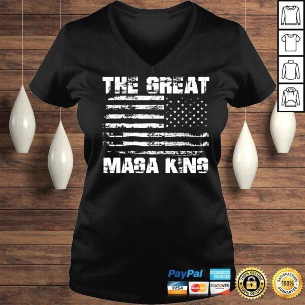 The Great Maga King Trump american flag shirt - Image 2